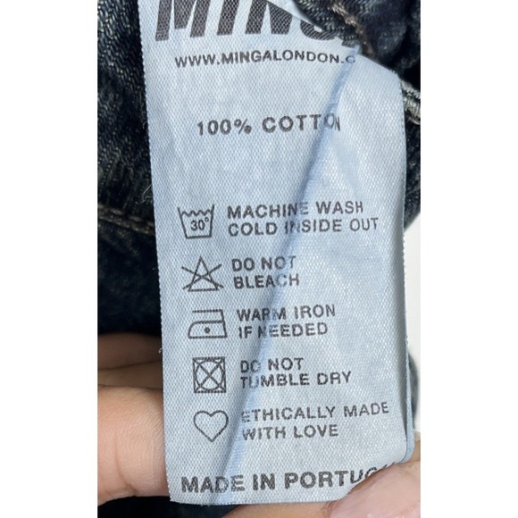 MINGA London Wide Leg‎ Cargo Jeans Y2K Grunge Baggy Unisex 34/30 - Picture 8 of 8